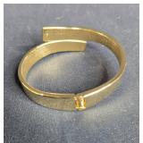 Stylish Gold-Plated Adjustable Bangle Bracelet