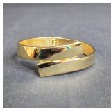 Stylish Gold-Plated Adjustable Bangle Bracelet