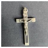 Vintage Jewelry Lot Including Pearl Necklace, Cross Pendant, and Silver Bracelet