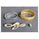 Lot of Vintage Bracelets and Brooch