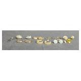 Lot of Mixed Earrings and Cross Pendant