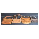 Collection of 4 Vintage Leather Handbags
