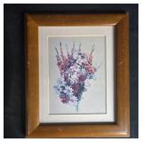 Vintage Framed Art Collection - 3 Pieces including Floral and Animal Themes