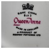 Set of Vintage Floral Bone China Cups and Plates from Various Makers