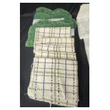 Lot of Vintage Embroidered Dish Towels with Weekday Themes