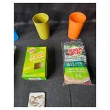 Set of Scotch-Brite Cleaning Products and Assorted Cups
