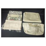 Set of Assorted Fabric Table Runners and Bags