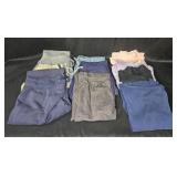 Collection of Assorted Pants and Long Sleeve Tops - Various Sizes