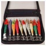 10 Fishing Lures In A Case Ready to go Fishing