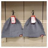Lot Of Two Gray New Milwaukee Knit Caps Hats