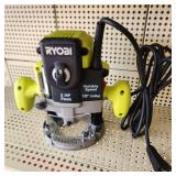 Ryobi 10 Amp Motor 2 Peak HP EVS Plunge Base Router RE180PL1G Excellent Condition