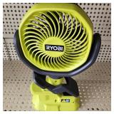 Ryobi Clip On Fan PCF02 TOOL ONLY Tested Works Great Condition