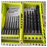 Ryobi 25 PC Black Oxide Hex Shank Drill Bits Open Box CLASP BROKEN  Great Condition
