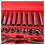 New Open Box Milwaukee 56pc 3/8" Drive Socket Set SAE/Metric 48-22-9008