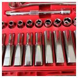 New Open Box Milwaukee 56pc 3/8" Drive Socket Set SAE/Metric 48-22-9008
