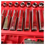 New Open Box Milwaukee 56pc 3/8" Drive Socket Set SAE/Metric 48-22-9008