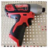 Lot Of Two Milwaukee Tools 3/8" Drill/Driver 2407-20 And 1/4" Impact Driver 2462-20 12 V Tested Work