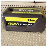 Ryobi 6Ah 40V Lithium Battery OP40605VNM Tested Works Excellent Condition