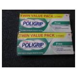 2- 2 pks PoliGrip Denture Adhesive ...