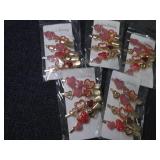 5- 4 pks Heart Hair Clips...