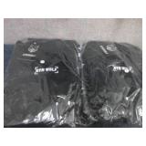 2 Medium Unisex Gym Wolf Black Hood...