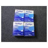 4- 55ct Phillips Laxative Caplets...