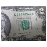 6 Uncirculated, Sequential $2 Bills...