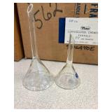 ~400 Convoluted Chemical Funnels 55mm AND 45mm Diameter. 5 Boxes