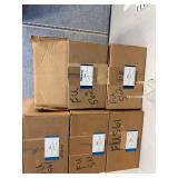 ~400 Convoluted Chemical Funnels 55mm AND 45mm Diameter. 5 Boxes