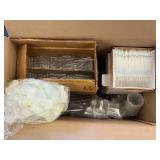 ASSORTED BOX LOT - Bottles, Plastic Beakers, Culture Tubes, Test tubes, Pipetes