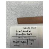 2 Boxes of Lens Sphericals 50mm Diameter Set /6