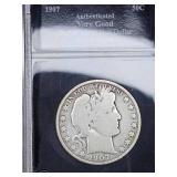 1907 Barber Silver Dollar