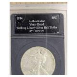 1934 Walking Liberty Silver Dollar