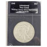 1945 Walking Liberty Half Dollar