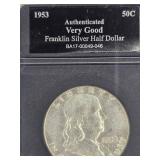 1953 Franklin Silver Half Dollar
