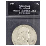 1954 Franklin Silver Half Dollar