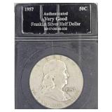 1957 Franklin Silver Half Dollar