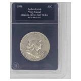 1958 Franklin Silver Half Dollar