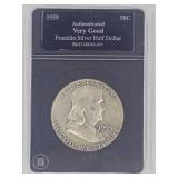 1959 Franklin Silver Half Dollar