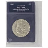 1962 Franklin Silver Half Dollar