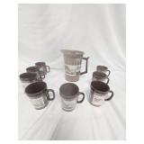 Les Kouba Pitcher and Cups-Vintage