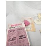 Vintage Mattel Barbie Sewing Machine Kit with accessories
