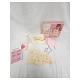 Vintage Mattel Barbie Sewing Machine Kit with accessories