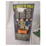 Jesse Ventura doll and talking parrot