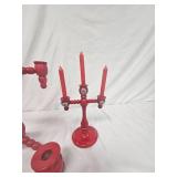 Candle holders and Denim Days figures
