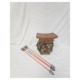 Wood arrows and Woodsman Hunting Seat