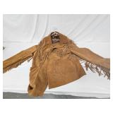 Leather Fringe Coat