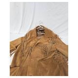 Leather Fringe Coat