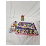 Lego, Fischer Price, and Emeral Walnut tin