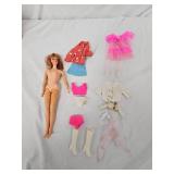 Vintage Barbie Doll and Clothes
